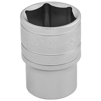 Draper 16612 1/2" Sq. Dr. 6 Point Metric Socket (21mm)