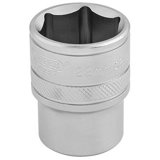 Draper 16613 1/2" Sq. Dr. 6 Point Metric Socket (22mm)
