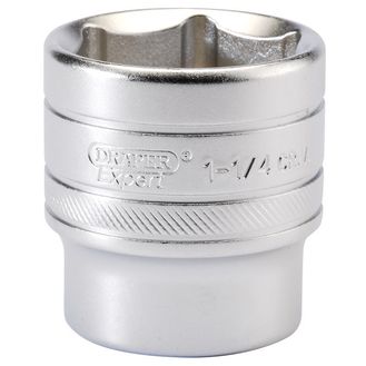 Draper 16639 1/2" Sq. Dr. 6 Point Imperial Socket (1.1/4")