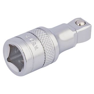 Draper 16742 3/8" Sq. Dr. Satin Chrome Wobble Extension Bar (45mm)
