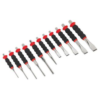 Sealey AK9135 Sheathed Punch &amp; Chisel Set 11pc