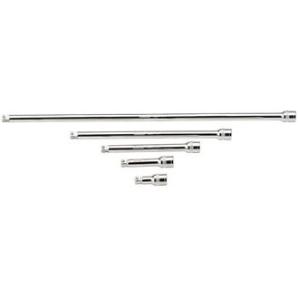 Draper 16768 3/8" Sq. Dr. Satin Chrome Wobble Extension Bar Set (5 Piece)