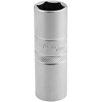 Draper 16781 1/2" Sq. Dr. 10mm Thread 6 Point Satin Chrome Spark Plug Socket (16mm Socket)