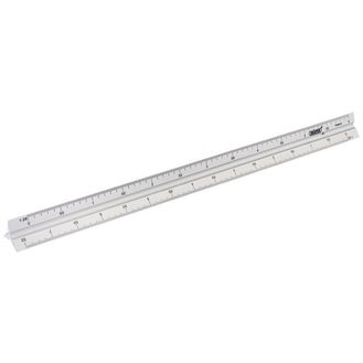Draper 17686 Aluminium Triangle Scale Rule (300mm)