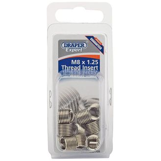 Draper 21709 M8 x 1.25 Metric Thread Insert Refill Pack (12)
