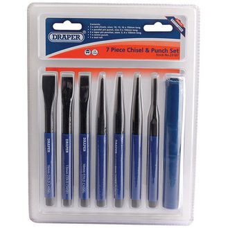 Draper 23187 Chisel and Punch Set (7 Piece)