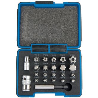 Draper 23241 1/4, 3/8" Sq. Dr. TX-STAR&amp;#174; Plus Bit Set (23 Piece)