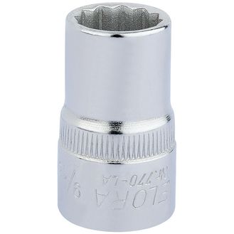 Elora 24369 9/16" 1/2" Sq. Dr. Bi-Hexagon Socket