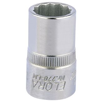 Elora 24608 15mm 1/2" Sq. Dr. Bi-Hexagon Socket