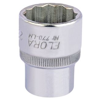 Elora 24682 23mm 1/2" Sq. Dr. Bi-Hexagon Socket