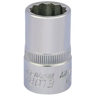 Elora 24822 5/16" 1/2" Sq. Dr. Whitworth Bi-Hexagon Socket