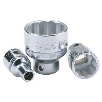 Elora 24864 9/16" 1/2" Sq. Dr. Whitworth Bi-Hexagon Socket