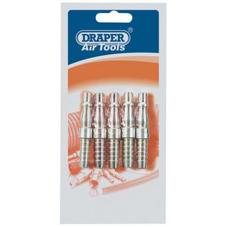 Draper 25837 5/16" Bore PCL Air Line Coupling Adaptor / Tailpieces (5 Piece)