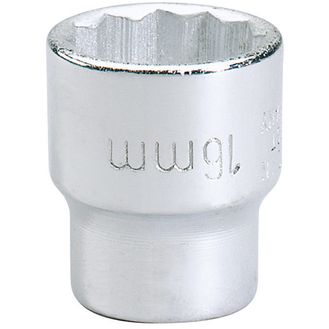 Elora 25929 16mm 3/8" Sq. Dr. Bi-Hexagon Socket