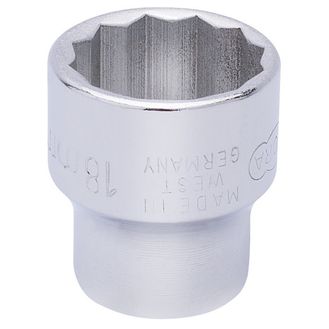 Elora 25945 18mm 3/8" Sq. Dr. Bi-Hexagon Socket