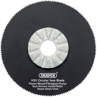 Draper 26073 HSS Circular Saw Blade 63mm Dia. x 18tpi