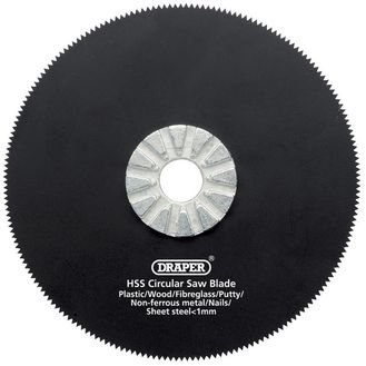 Draper 26074 HSS Circular Saw Blade 88mm Dia. x 18tpi