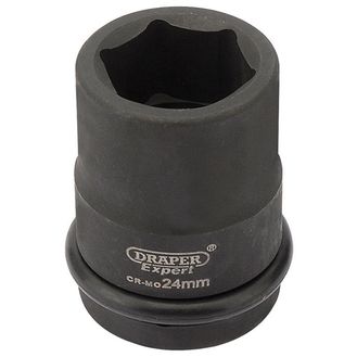 Draper 28694 24mm 3/4" Sq. Dr. Hi-Torq&amp;#174; 6 Point Impact Socket