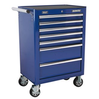 Sealey AP26479TC Rollcab 7 Drawer with Ball Bearing Slides - Blue