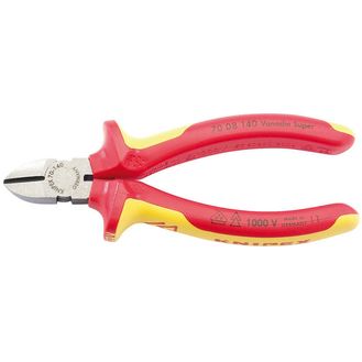 Draper 31925 Knipex 70 08 140UKSBE VDE Fully Insulated Diagonal Side Cutters (140mm)