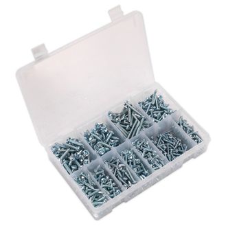 Sealey AB063STPH Self Tapping Screw Assortment 700pc Pan Head Pozi Zinc DIN 7981CZ