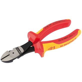Draper 32022 Knipex 74 08 160UKSBE VDE Fully Insulated High Leverage Diagonal Side Cutters (160mm)