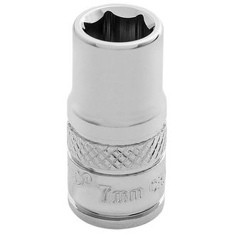 Draper 32487 1/4" Sq. Dr. Hi-Torq&amp;#174; 6 Point Socket (7mm)