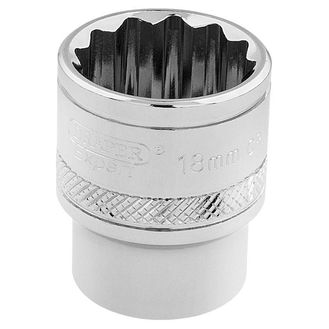 Draper 32786 3/8" Sq. Dr. Hi-Torq&amp;#174; 12 Point Socket (18mm)