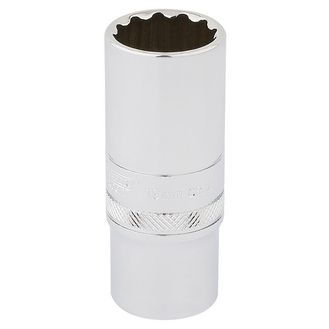 Draper 33036 3/8" Sq. Dr. Hi-Torq&amp;#174; 12 Point Deep Socket (19mm)