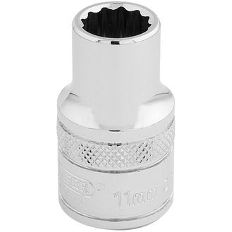 Draper 33095 1/2" Sq. Dr. Hi-Torq&amp;#174; 12 Point Socket (11mm)