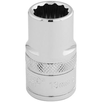 Draper 33105 1/2" Sq. Dr. Hi-Torq&amp;#174; 12 Point Socket (13mm)