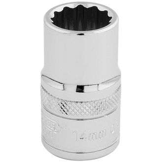 Draper 33125 1/2" Sq. Dr. Hi-Torq&amp;#174; 12 Point Socket (14mm)
