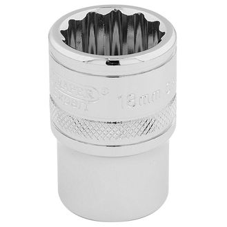 Draper 33202 1/2" Sq. Dr. Hi-Torq&amp;#174; 12 Point Socket (18mm)