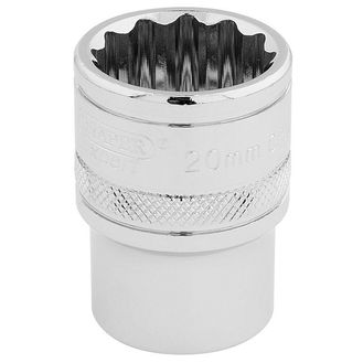 Draper 33289 1/2" Sq. Dr. Hi-Torq&amp;#174; 12 Point Socket (20mm)