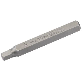 Draper 33335 7mm x 75mm Hexagonal 10mm Insert Bit for Mechanic's Bit Sets