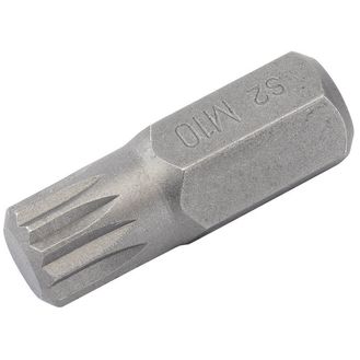 Draper 33342 M10 x 30mm Spline 10mm Insert Bit for Mechanic's Bit Sets