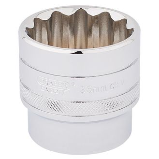 Draper 33594 1/2" Sq. Dr. Hi-Torq&amp;#174; 12 Point Socket (36mm)