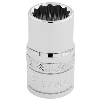 Draper 33609 1/2" Sq. Dr. Hi-Torq&amp;#174; 12 Point Socket (9/16")