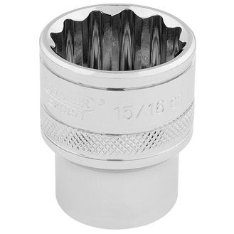 Draper 33724 1/2" Sq. Dr. Hi-Torq&amp;#174; 12 Point Socket (15/16")