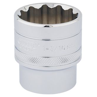 Draper 33728 1/2" Sq. Dr. Hi-Torq&amp;#174; 12 Point Socket (1.3/16")