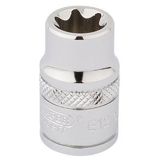 Draper 34187 3/8" Sq. Dr. TX-STAR&amp;#174; Socket (E12)