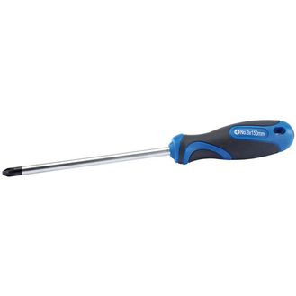 Draper 34552 No.3 x 150mm Cross Slot Screwdriver with Soft Grip Handles