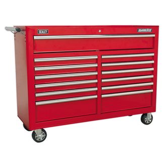 Sealey AP5213T Rollcab 13 Drawer with Ball Bearing Slides - Red