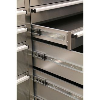 Sealey AP7210SS Mobile Stainless Steel Tool Cabinet 10 Drawer &amp; Cupboard