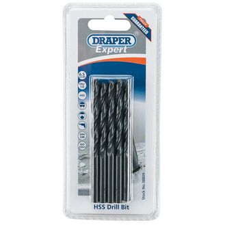 Draper 38809 6.5mm HSS Drills Card Of 10