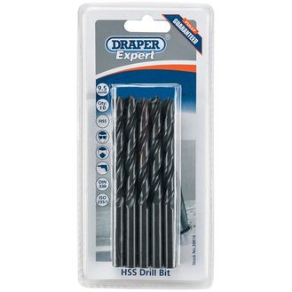 Draper 38816 9.5mm HSS Drills Card Of 10