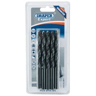 Draper 38817 10.0mm HSS Drills Card Of 10