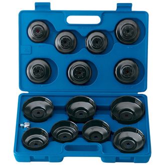 Draper 40105 3/8" Sq. Dr. Oil Filter Cup Socket Set (15 Piece)