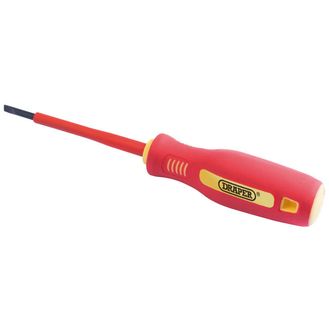 Draper 46515 2.5mm x 75mm Fully Insulated Plain Slot Screwdriver.
