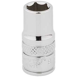 Draper 48567 1/4" Sq. Dr. Hi-Torq&amp;#174; 6 Point Socket (9/32")